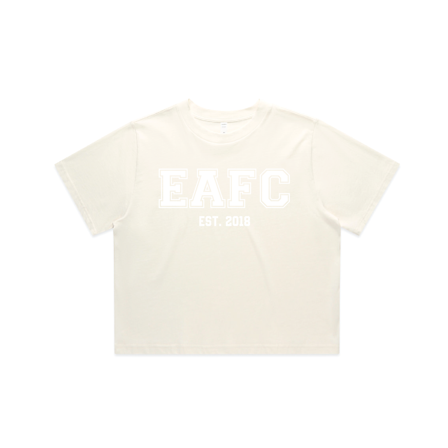 EAST ADELAIDE FC CLASSIC CROP TEE WOMENS ECRU (AP250364)