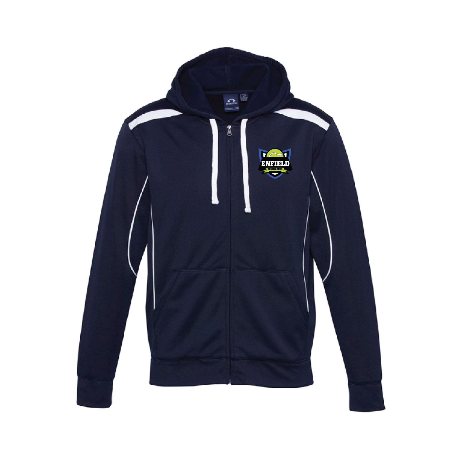 ENFIELD TENNIS CLUB HOODED JACKET NAVY/WHITE (AP260184)