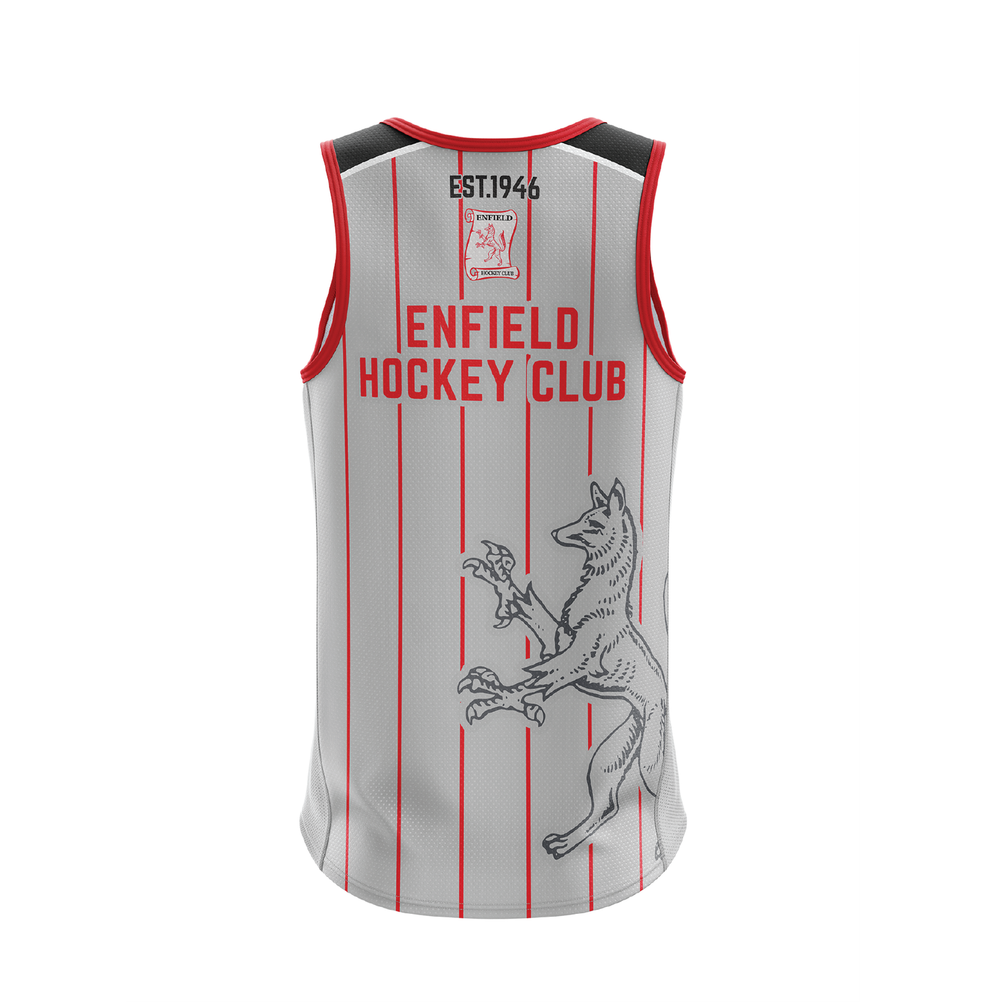 ENFIELD HOCKEY CLUB SINGLET - GREY RED (AP250436)