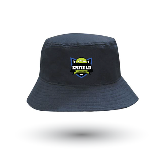 ENFIELD TENNIS CLUB BUCKET HAT - NAVY