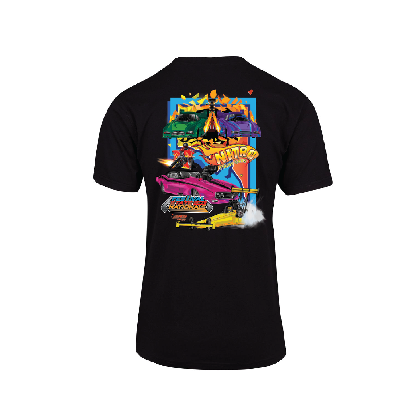 FESTIVAL STATE NATIONALS TEE BLACK - MENS