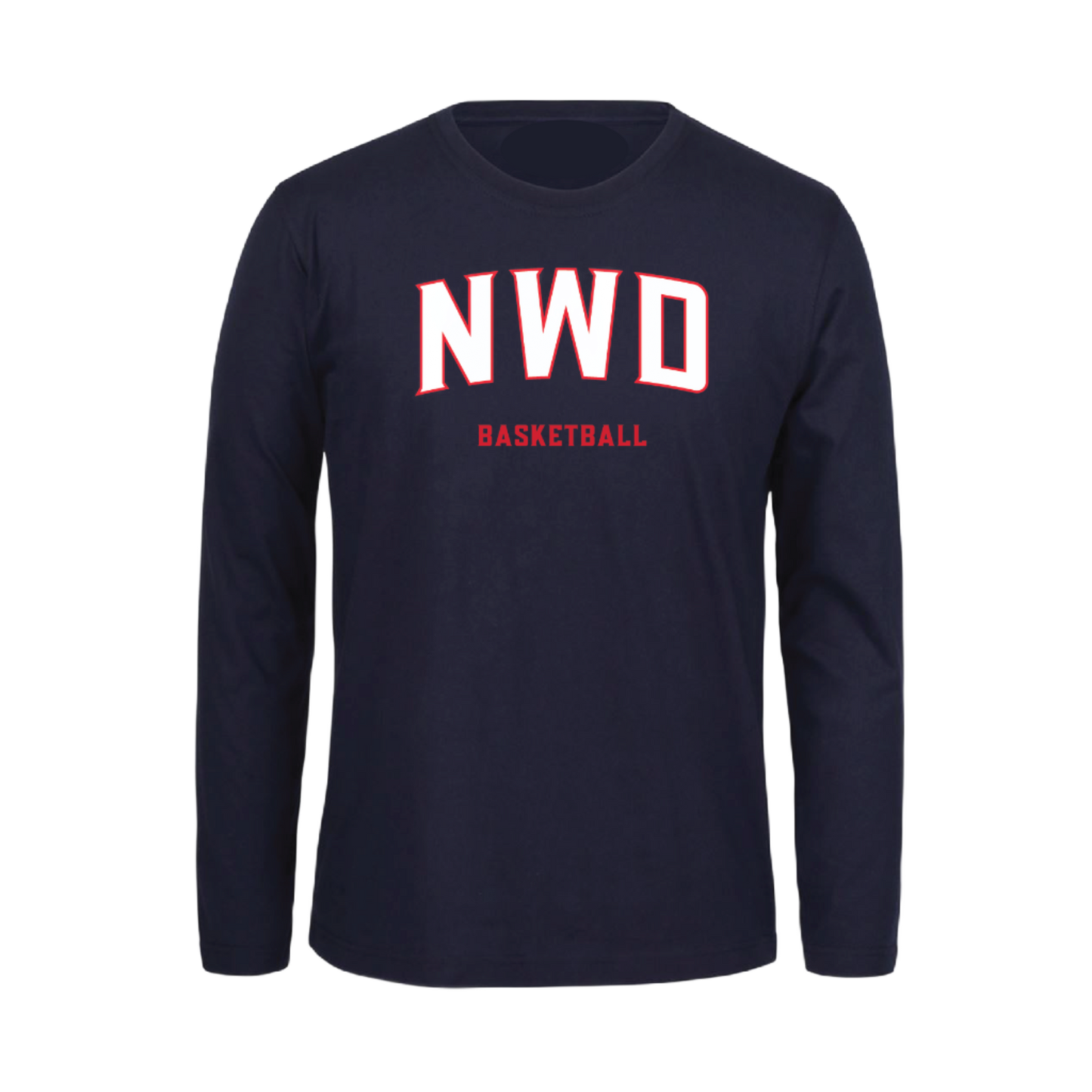 NORWOOD FLAMES - CLUB NWD FRONT TEE NAVY LONG SLEEVE