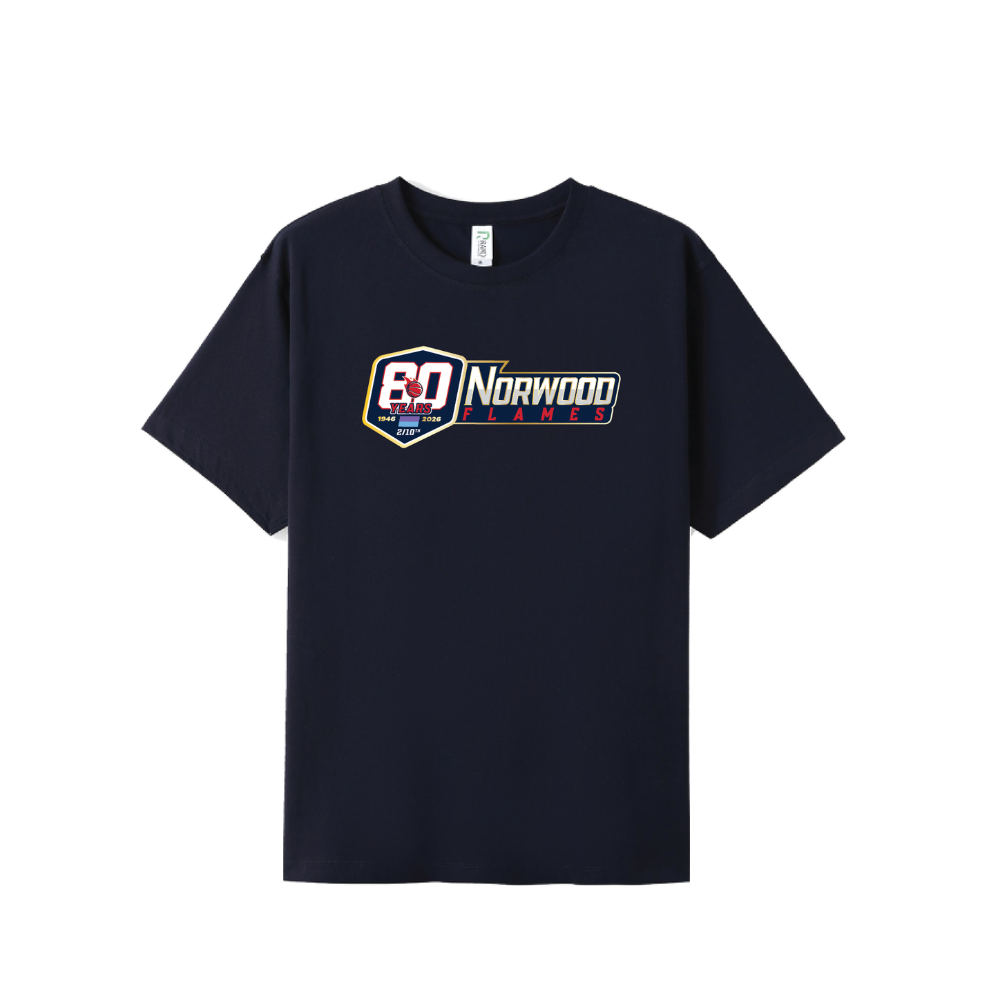 NORWOOD FLAMES - 80TH ANNIVERSARY TEE NAVY (AP260069)