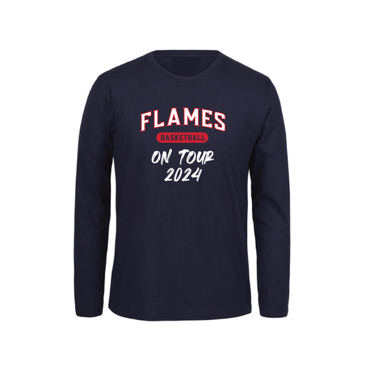 NORWOOD FLAMES TOURNAMENT LONG SLEEVE TEE (FRONT PRINT ONLY)