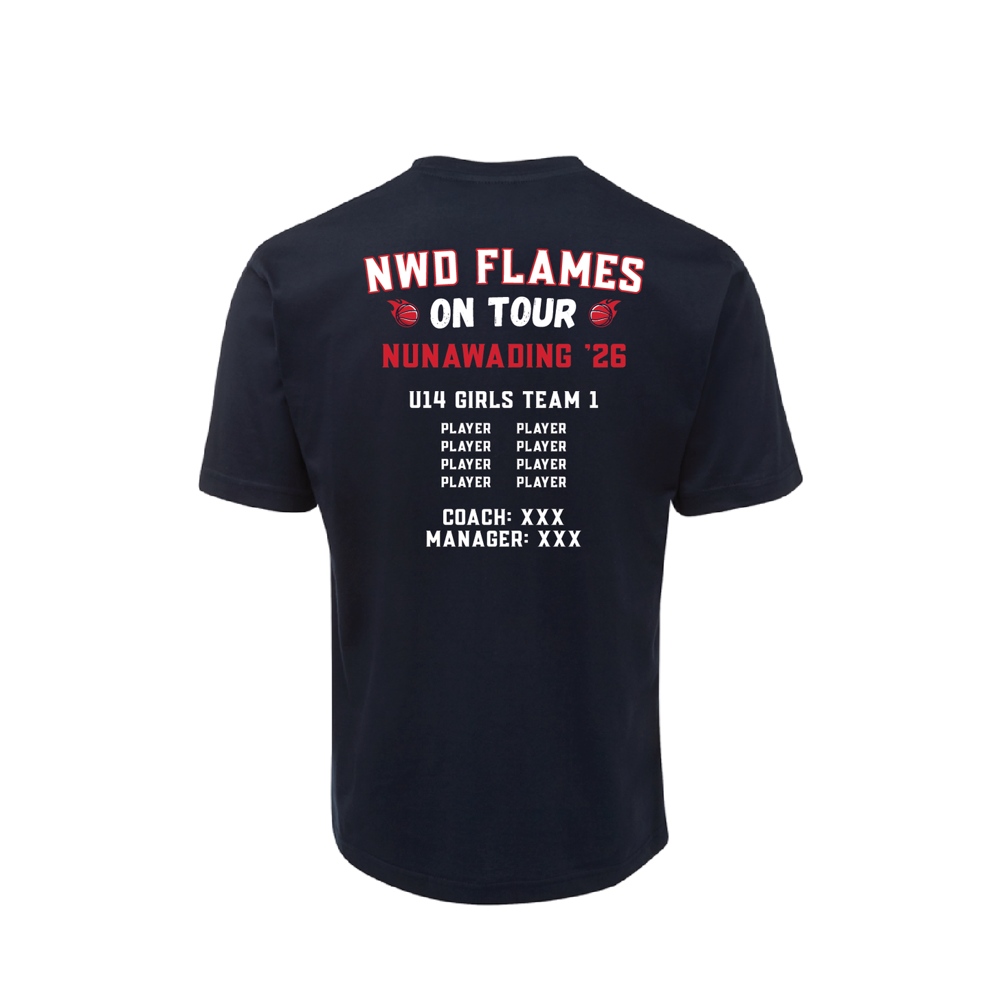 NORWOOD FLAMES NUNAWADING 2026 ON TOUR TEE SHORT SLEEVE (AP260151)