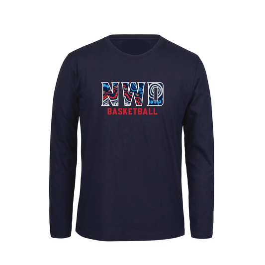 NORWOOD FLAMES - INDIGENOUS ROUND TEE NAVY LONG SLEEVE (AP250283)