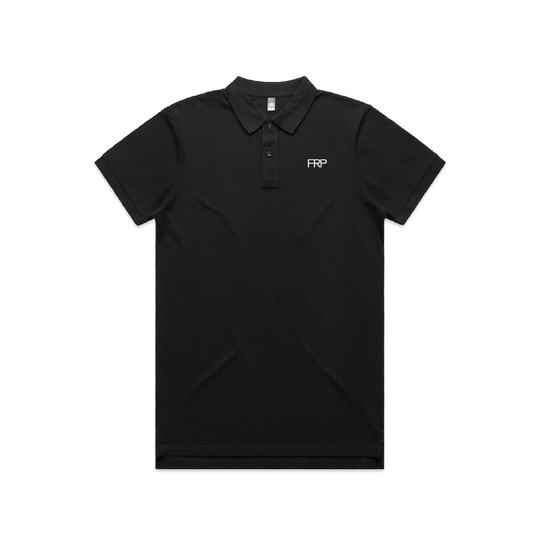 FRP PIQUE POLO - BLACK - MENS