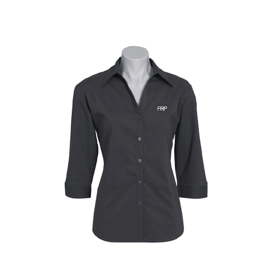 FRP METRO SHIRT - CHARCOAL 3QTR SLEEVE WOMENS