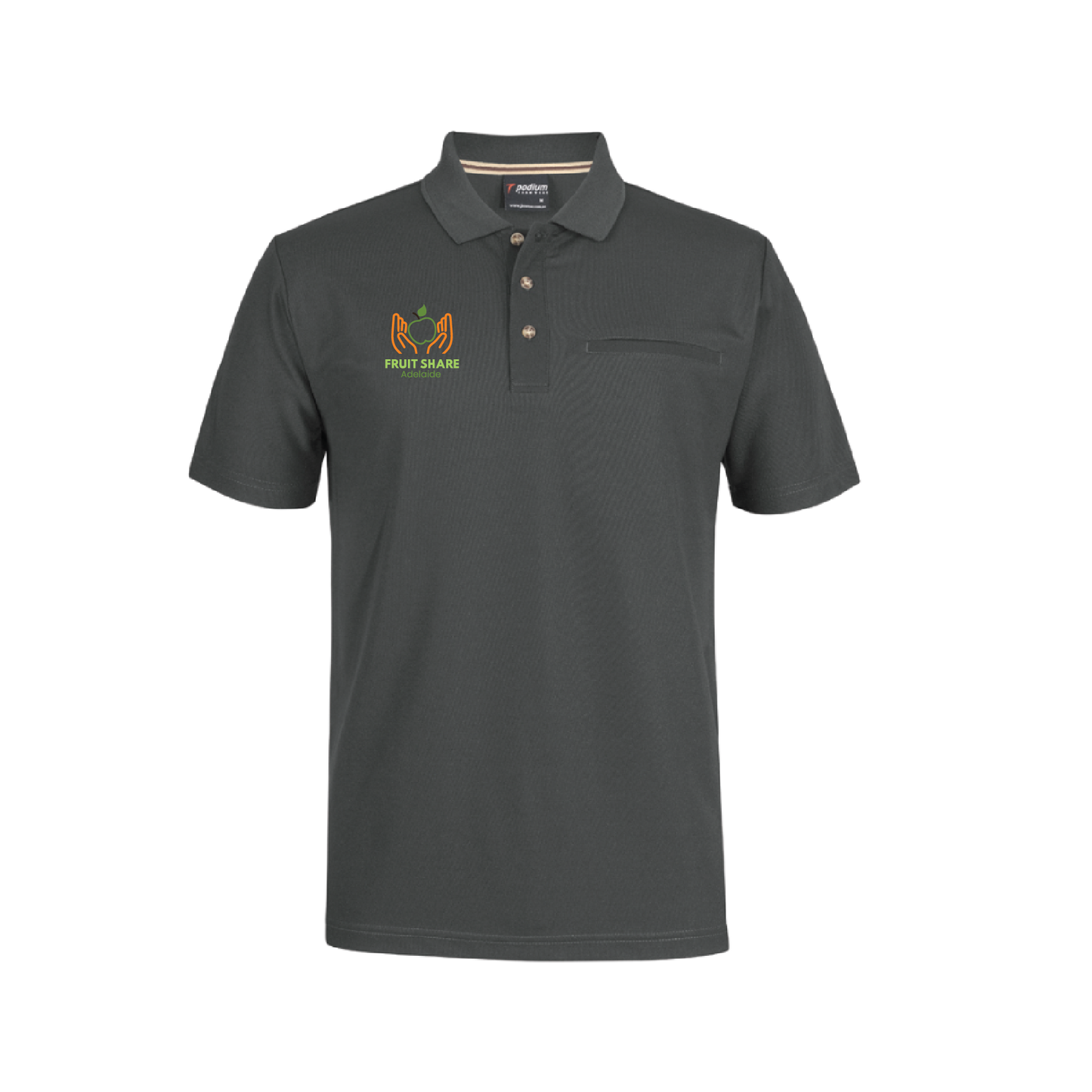 FRUIT SHARE ADELAIDE - POLO RECYCLED PEWTER (AP250561)