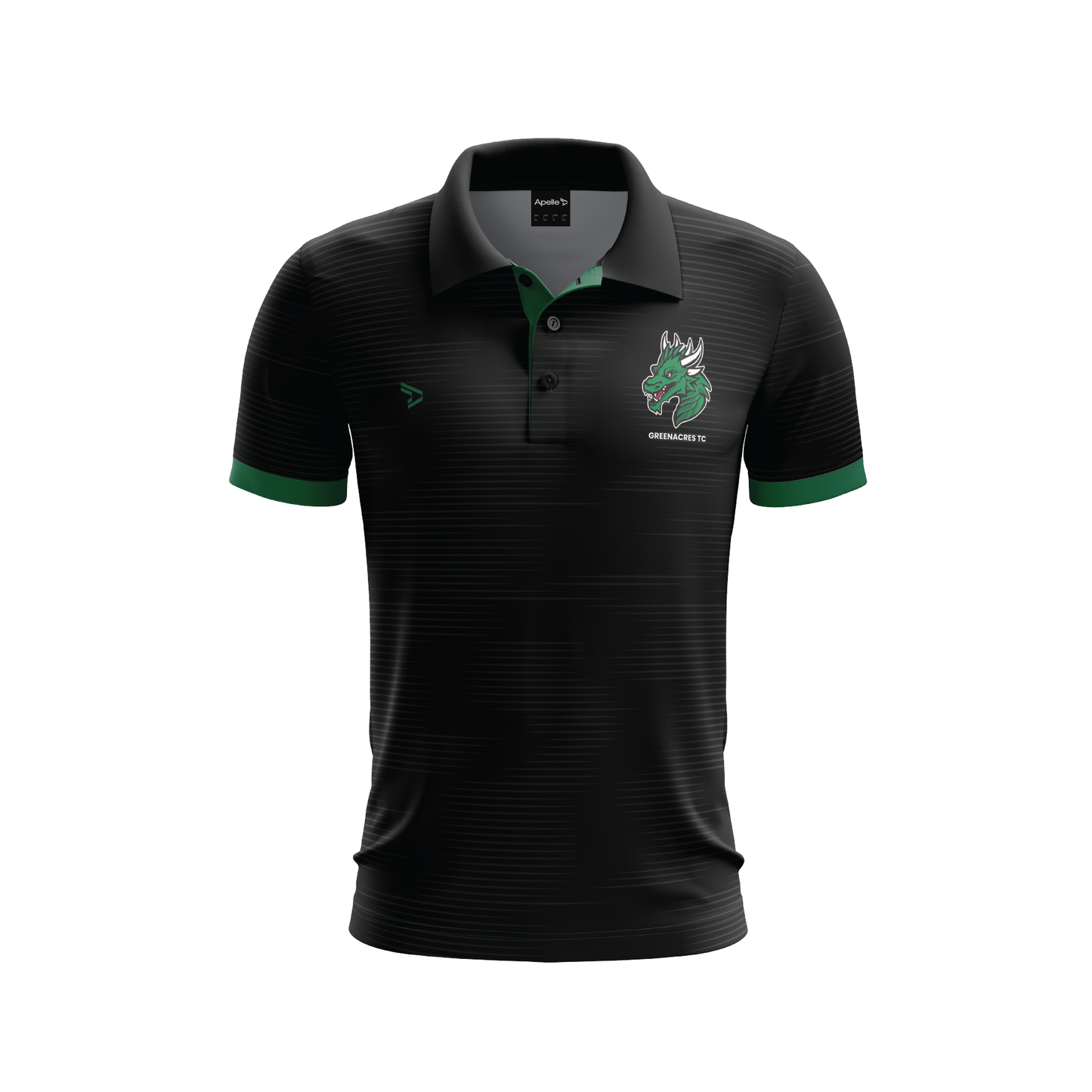 GREENACRES TENNIS CLUB - YOUTH MENS BLACK POLO (AP240457)