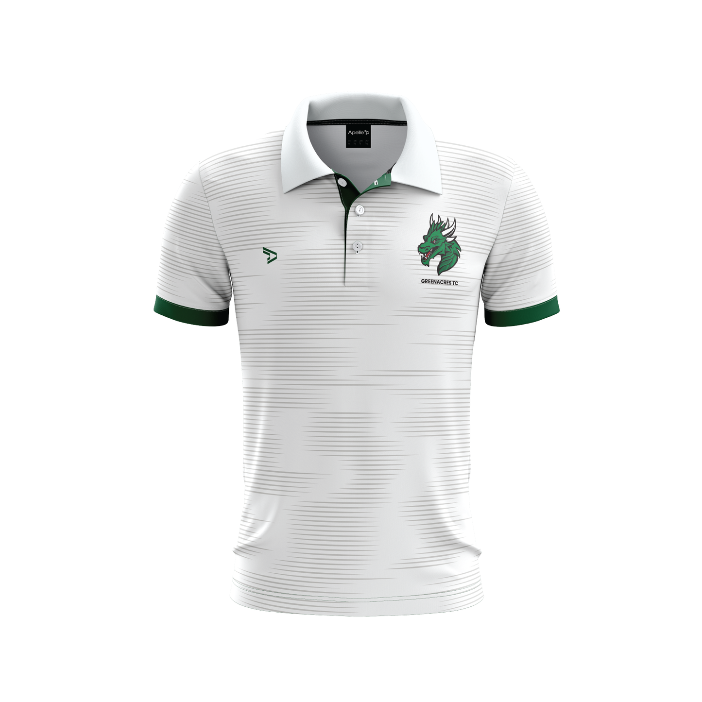 GREENACRES TENNIS CLUB - YOUTH MENS WHITE POLO (AP240458)