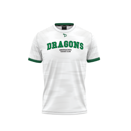 GREENACRES TENNIS CLUB - PLAYING TEE WHITE WOMENS (AP240460)