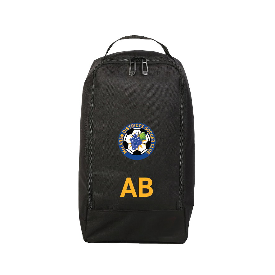 McLAREN DISTRICT SOCCER CLUB - BOOT BAG WITH INITIALS (AP260022)