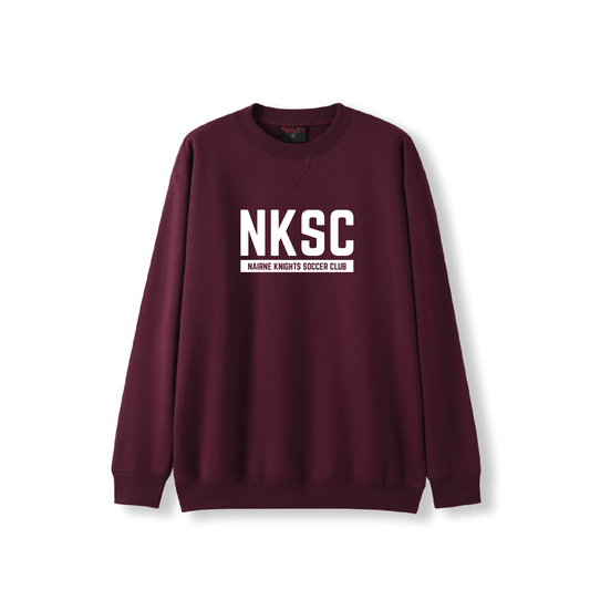 NAIRNE KNIGHTS SC - CREW NECK JUMPER MAROON (AP250403)
