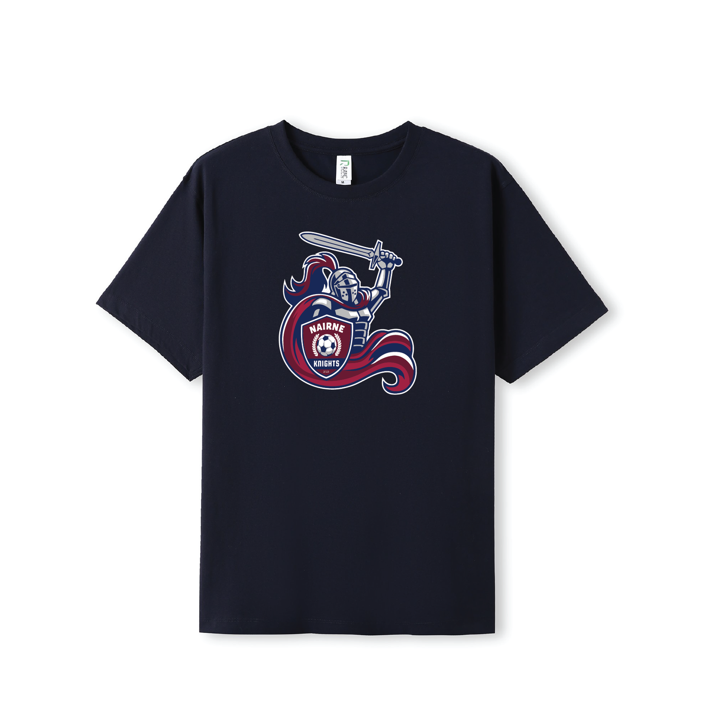 NAIRNE KNIGHTS SC TEE NAVY KNIGHT LOGO (AP250406)