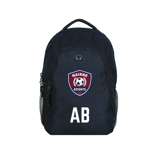 NAIRNE KNIGHTS SC - BACK PACK WITH INITIALS (AP250408)