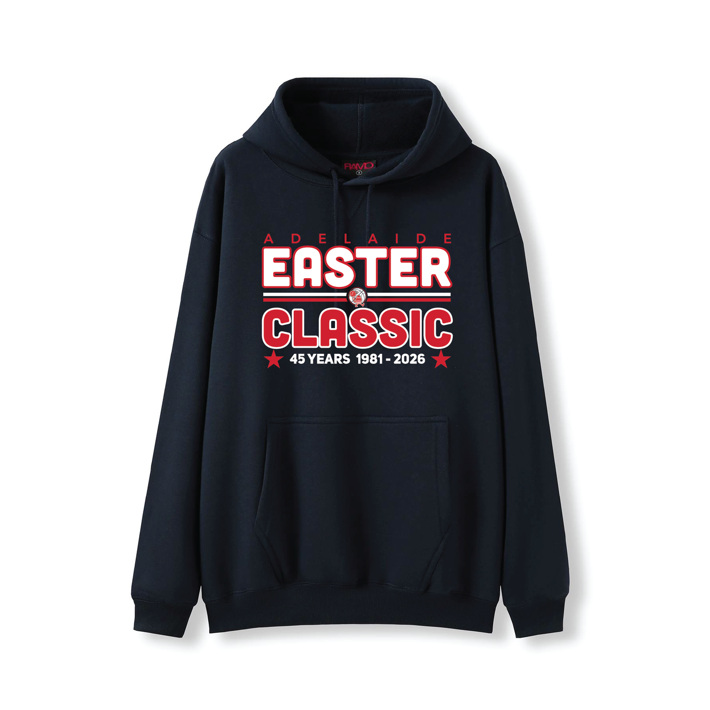 EASTER CLASSIC 2026 HOODIE NORWOOD FLAMES NAVY WITH TEAM & PLAYER NAMES ON BACK