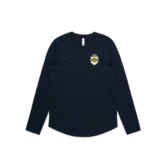 PEMBROKE QUEENS ACTIVE TEE NAVY LONG SLEEVE (AP250099)
