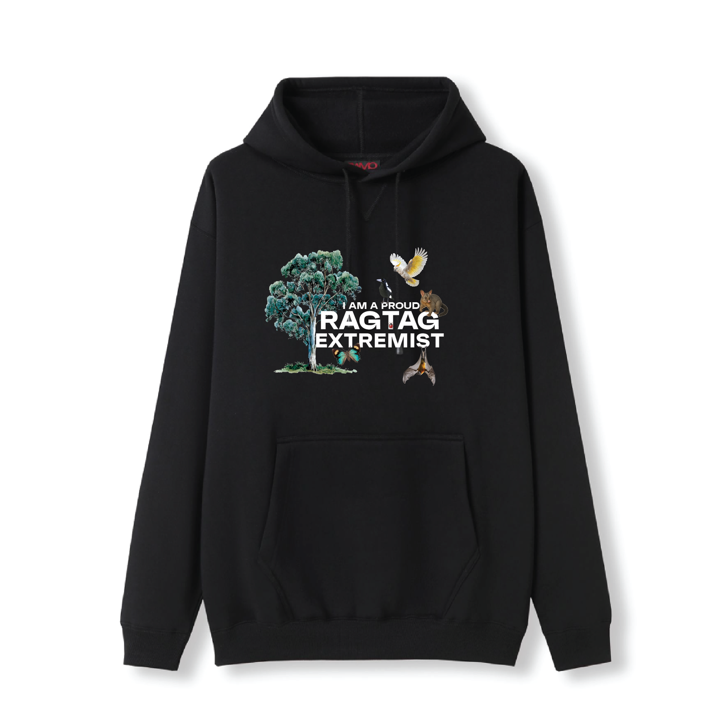 ADELAIDE PARKLANDS - IM A PROUD RAGTAG EXTREMIST - BLACK HOODIE