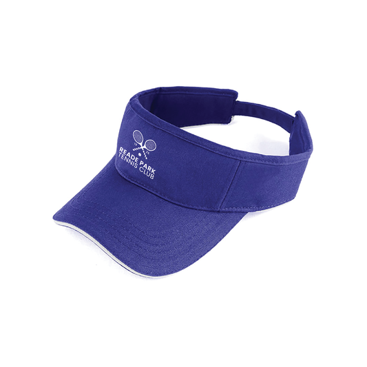 READE PARK LAWN TENNIS CLUB VISOR - ROYAL (AP240496)