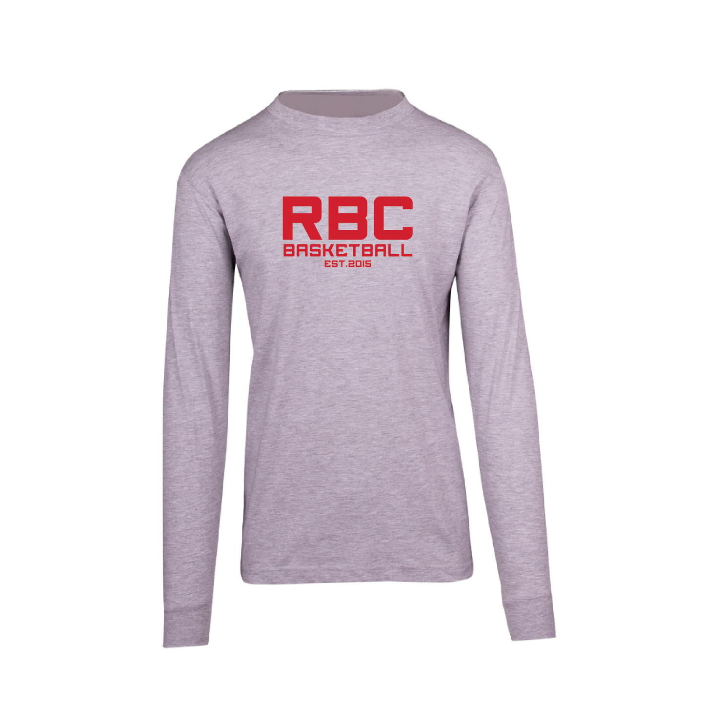 Rodman Basketball Club Tee With 3D Puff Logo Grey Marle LONG SLEEVE (AP260149)