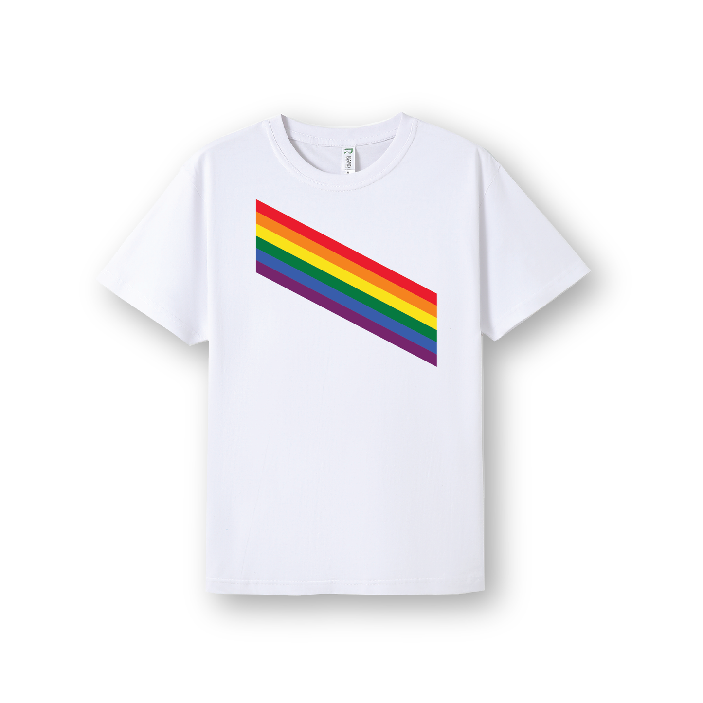 SHEIDOW PARK PS SPORTS DAY TEE - WHITE RAINBOW (AP260077)