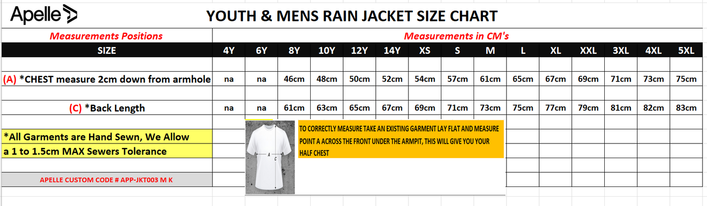 AISH FOOTBALL ACADEMY RAIN JACKET