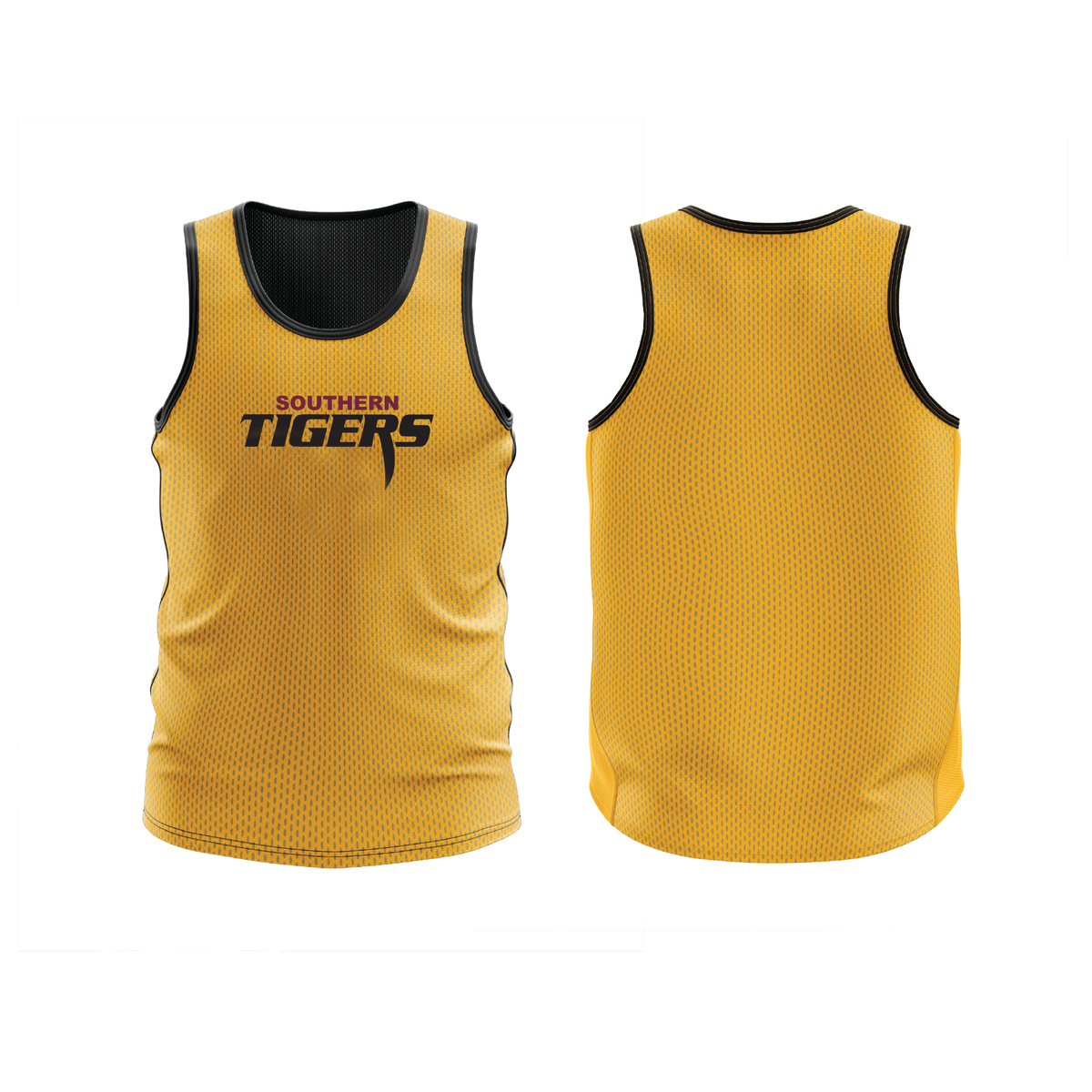 SOUTHERN TIGERS TRAINING SINGLET REVERSIBLE (AP260247) PRE ORDER ONLY