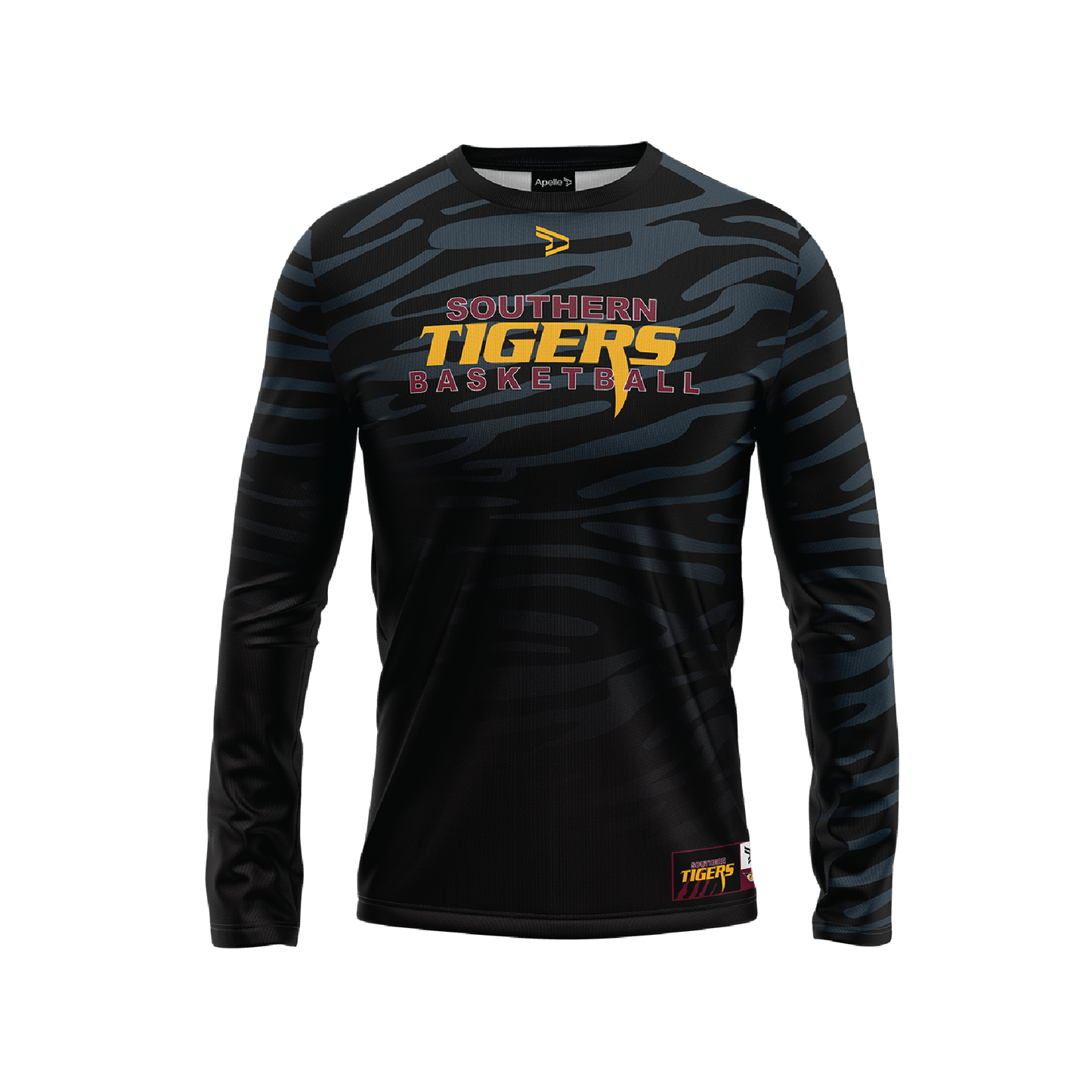 SOUTHERN TIGERS 2025 WARM UP TEE LONG SLEEVE WITH SURNAME (AP250456)