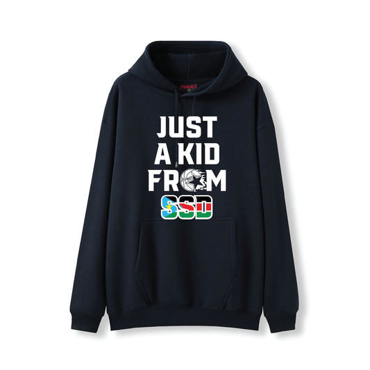 SSANBA 2026 NAVY HOODIE (JUST A KID FROM SSD LOGO)