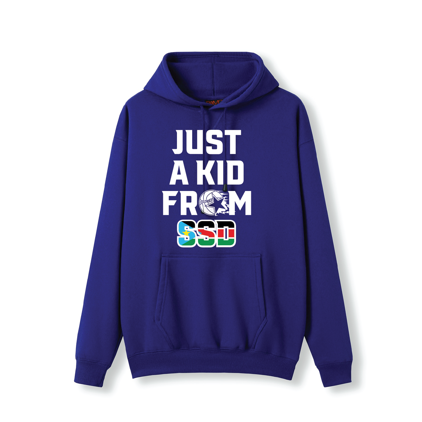 SSANBA 2026 ROYAL BLUE HOODIE (JUST A KID FROM SSD LOGO)