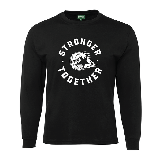 SSANBA 2026 BLACK LONG SLEEVE TEE (STRONGER TOGETHER LOGO )