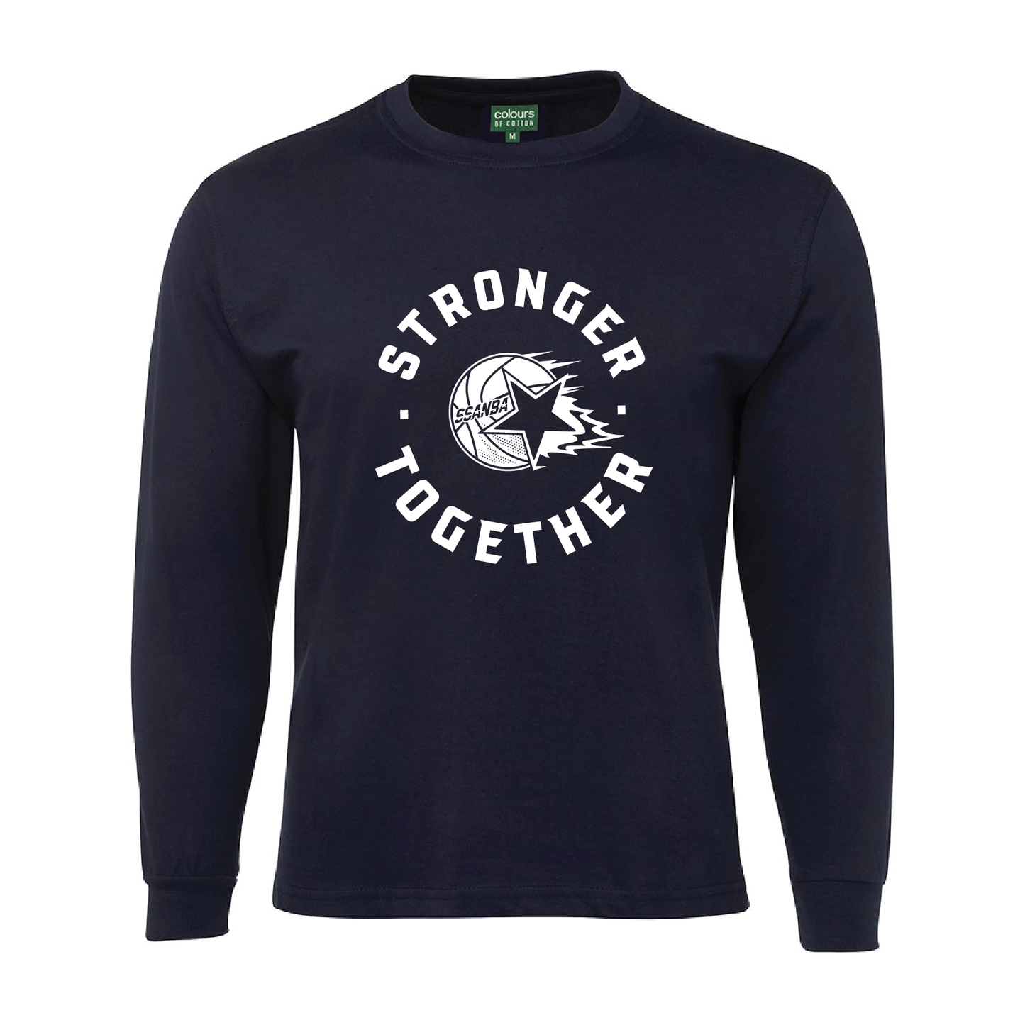 SSANBA 2026 NAVY LONG SLEEVE TEE (STRONGER TOGETHER LOGO )