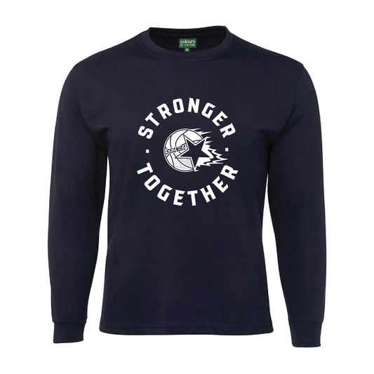 SSANBA 2026 NAVY LONG SLEEVE TEE (STRONGER TOGETHER LOGO )