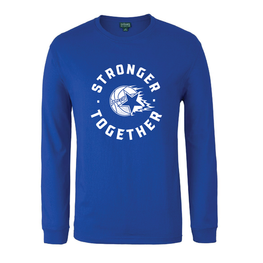 SSANBA 2026 ROYAL BLUE LONG SLEEVE TEE (STRONGER TOGETHER  LOGO)