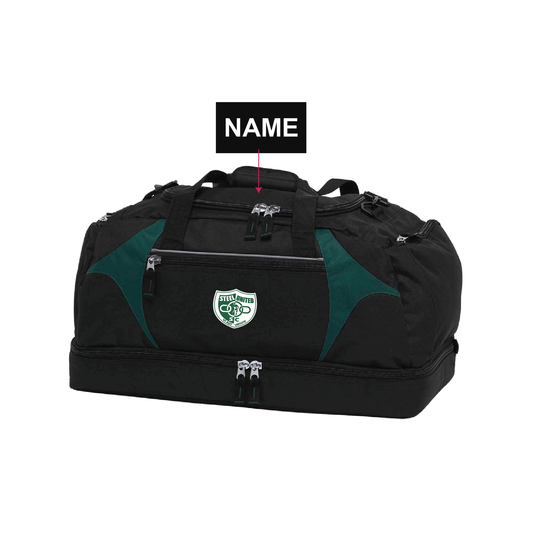 STEEL UNITED CLUB SPORTS BAG WITH NAME (AP260085)