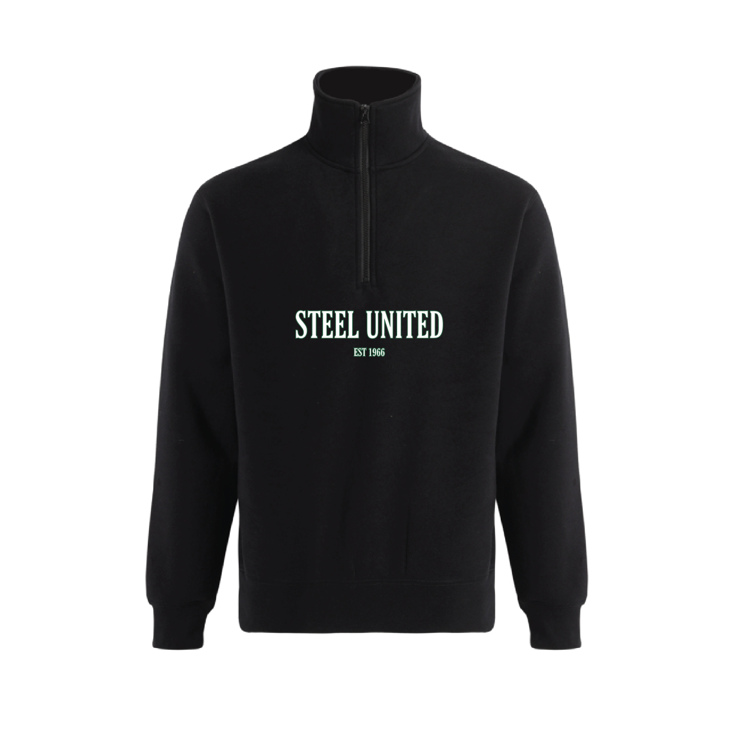 STEEL UNITED HOODED QTR ZIP SWEAT (AP250398)
