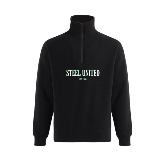 STEEL UNITED HOODED QTR ZIP SWEAT (AP250398)