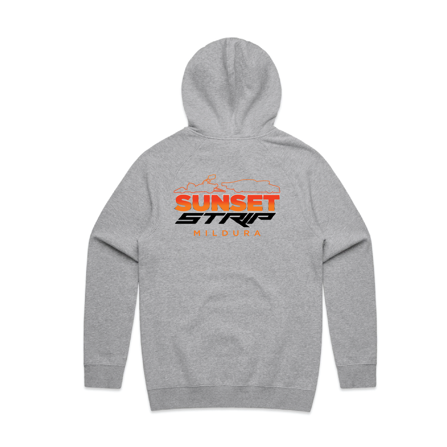 SUNRAYSIA DRAG RACING ASSOCIATION - HOODIE GREY MARLE (AP260005)