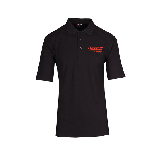 THE BEND - DRAGWAY MENS POLO SHIRT BLACK (AP230322)