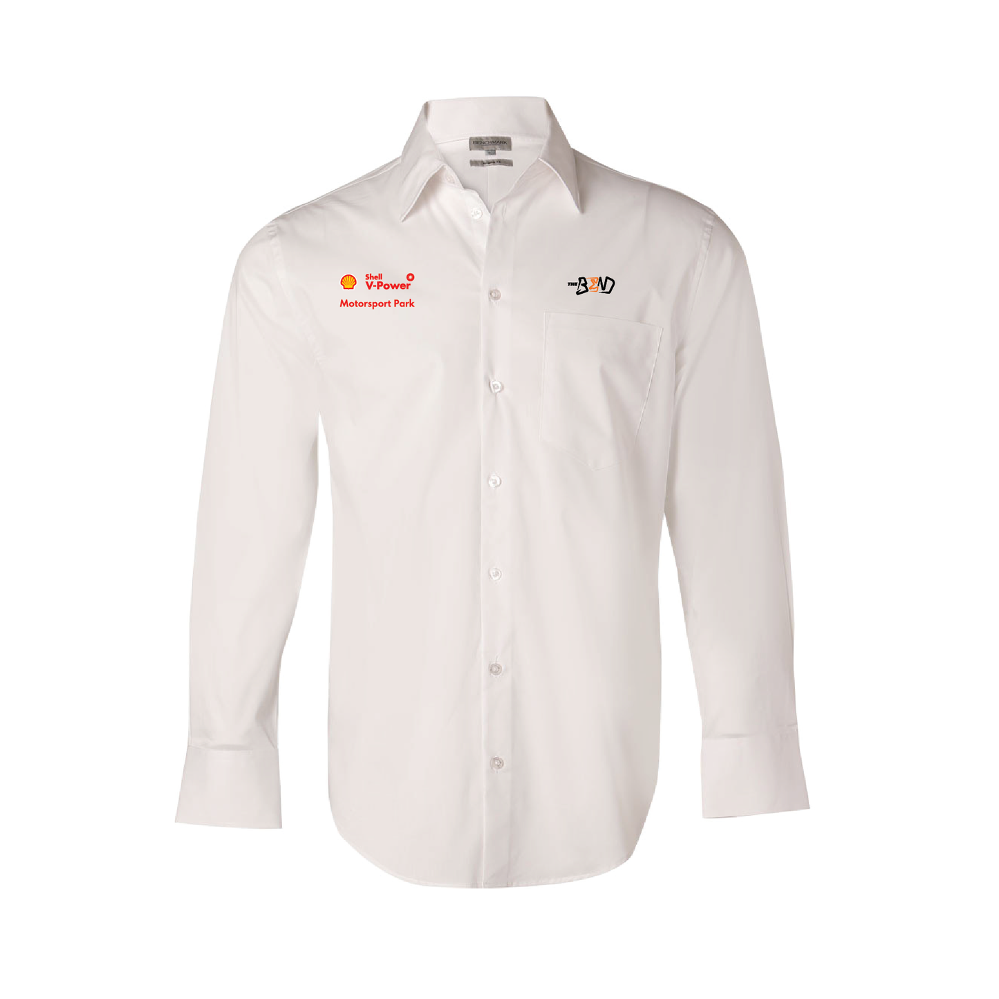 THE BEND - STAFF UNIFORM MENS SHIRT LONG SLEEVE WHITE (AP230330)