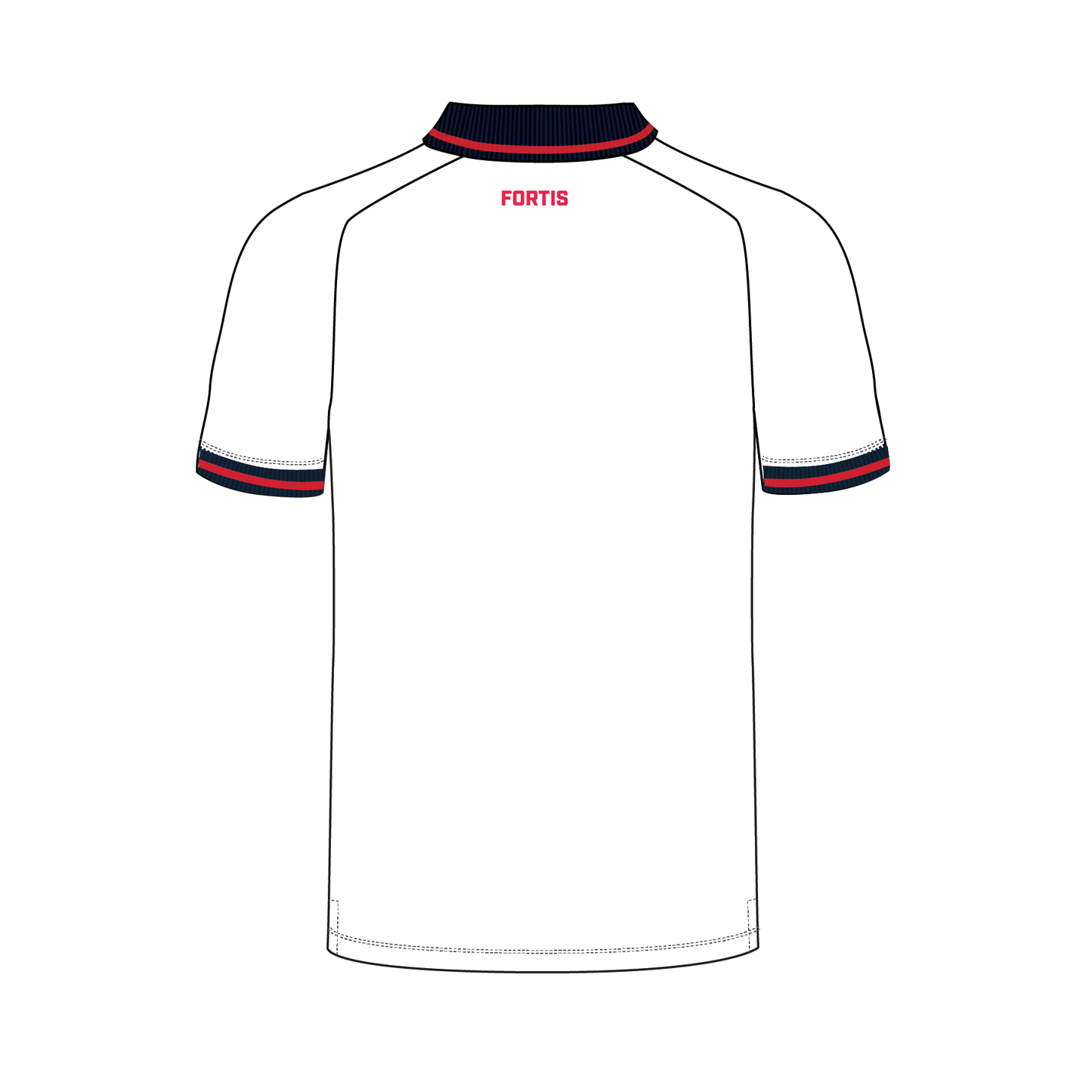 Trainers Polo (Support Staff),WHITE  Polo, Blue Collarr