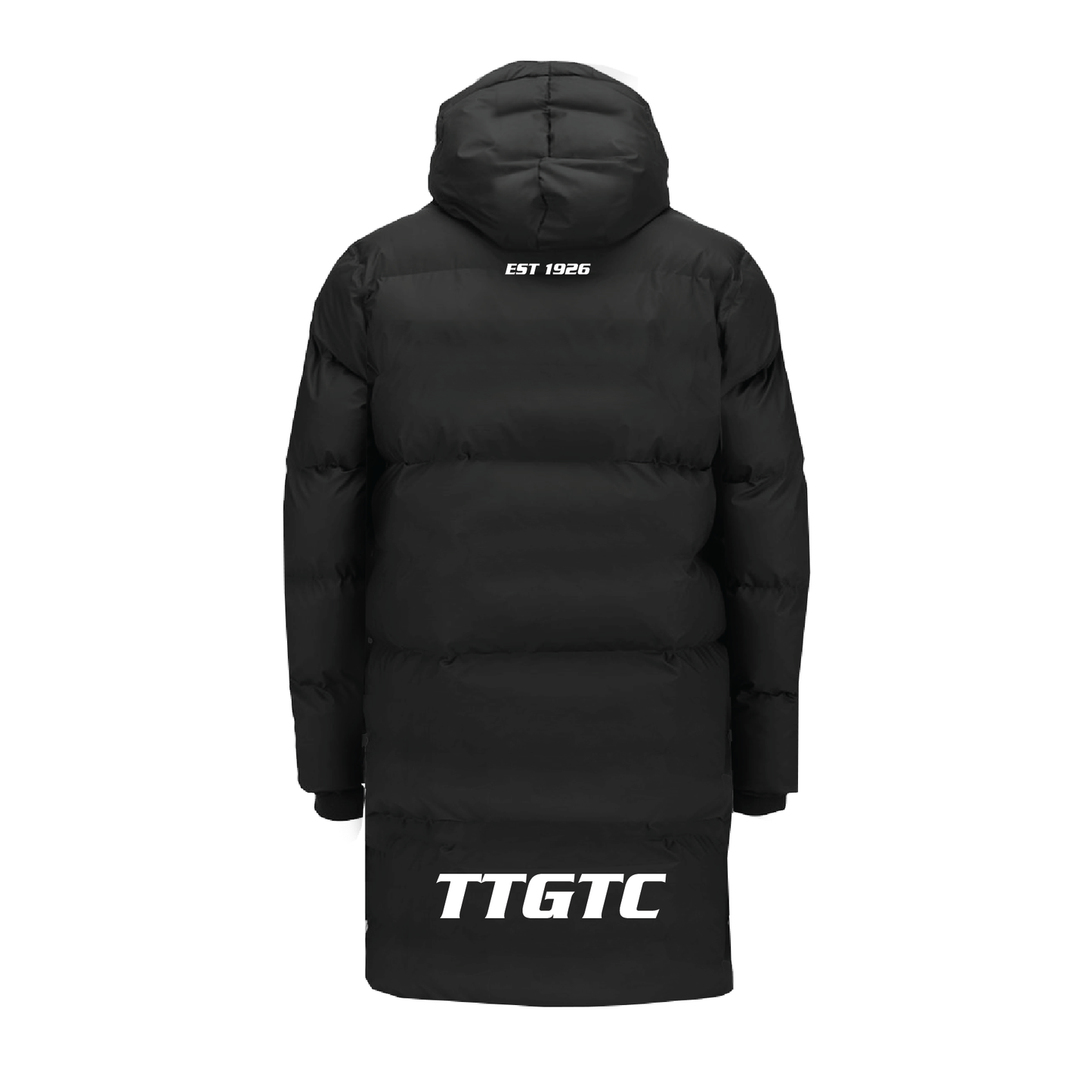 Tea Tree Gully Tennis Club  PUFFER JACKET LONG LENGTH  (AP260245 ) LIMITED STOCK