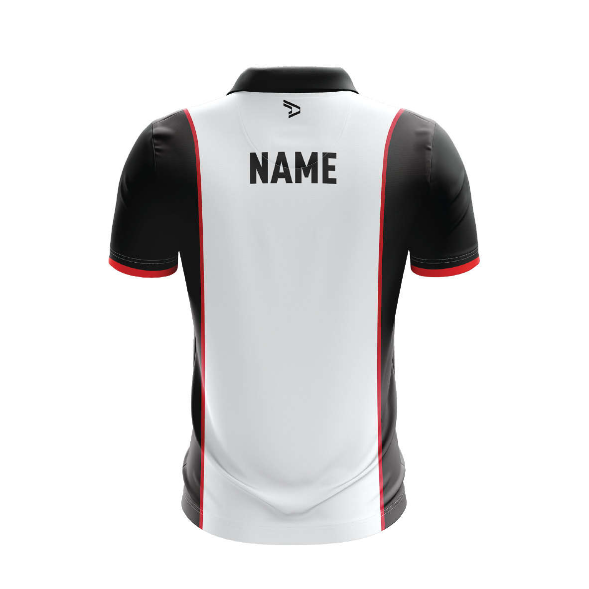 Tea Tree Gully Tennis Club Polo - White & Black Men's Youth with 100 YEAR Logo (AP260351)