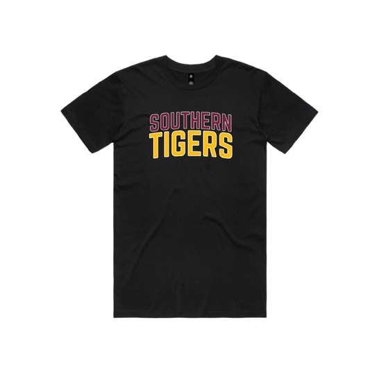 SOUTHERN TIGERS S/S BLACK TEE #1 (AP250179)
