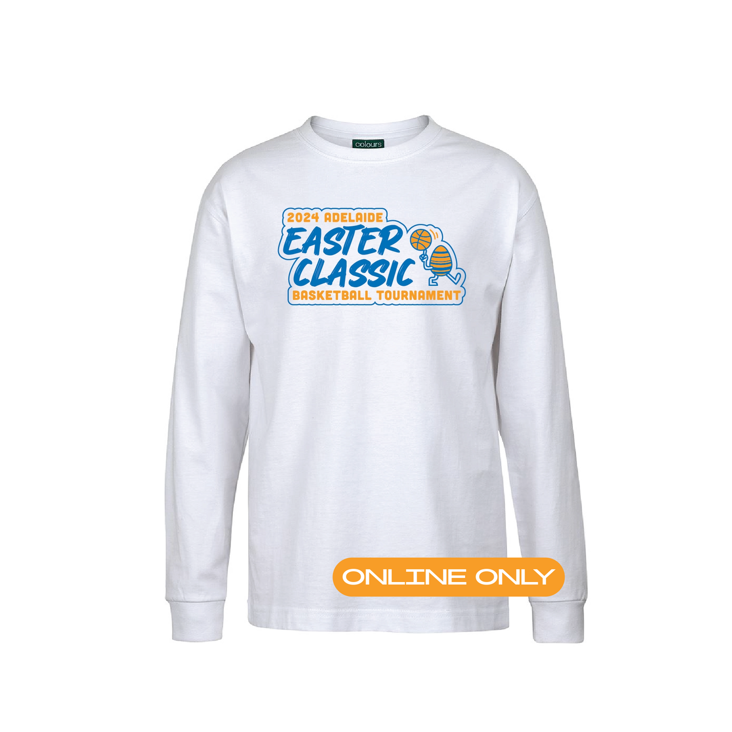 EASTER CLASSIC T-SHIRT WHITE LONG SLEEVE (available online only)