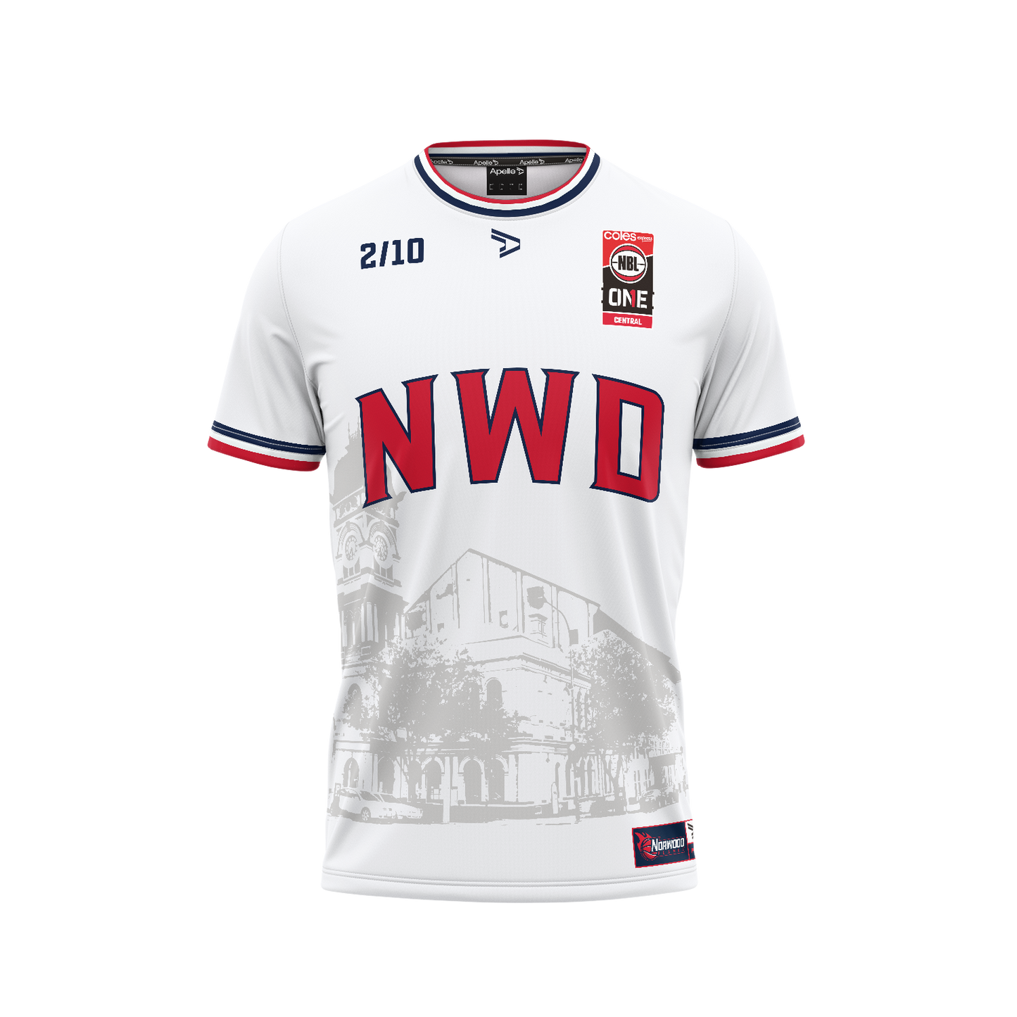 NORWOOD FLAMES - SUPPORTER JERSEY WHITE (NO NUMBER)