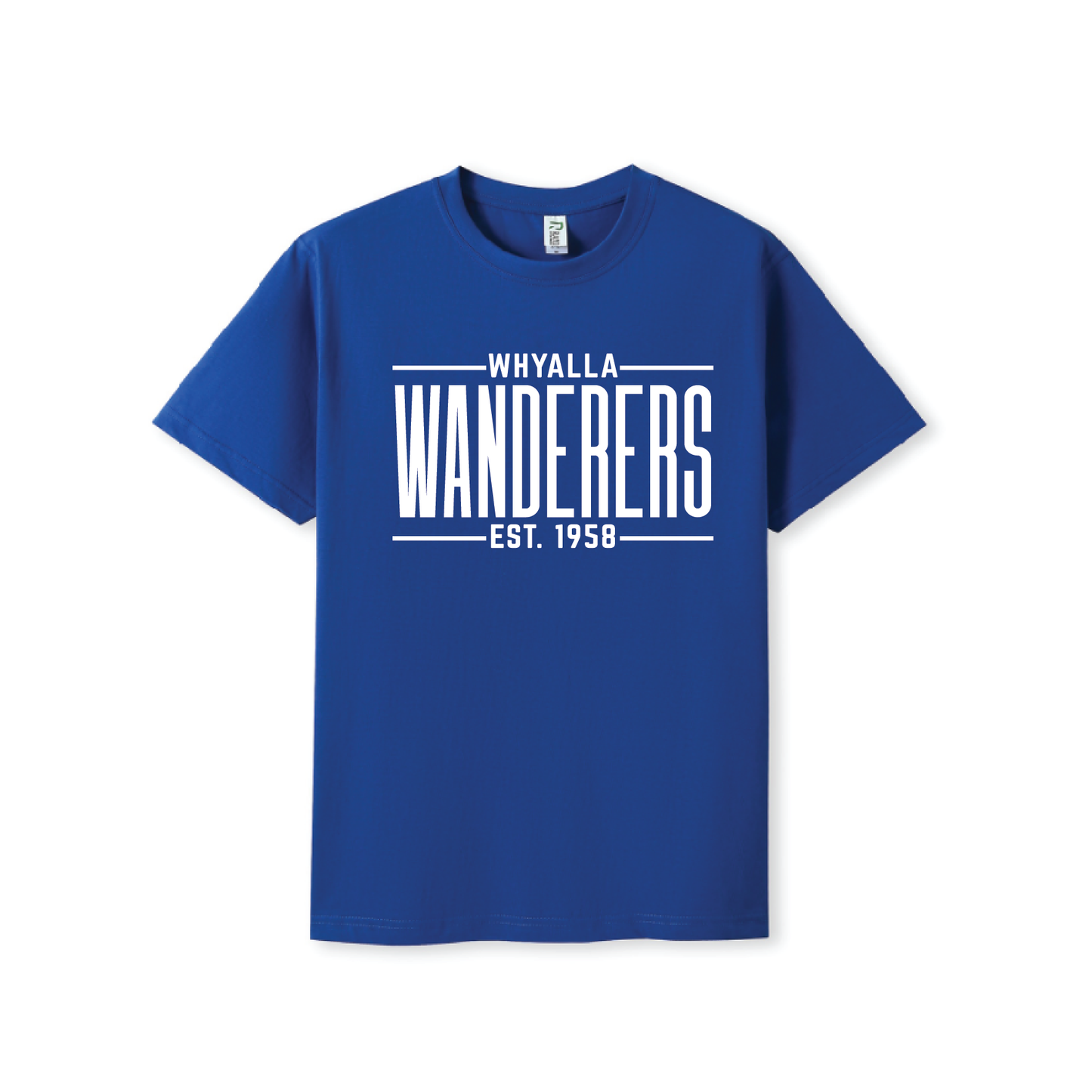 WHYALLA WANDERERS SOCCER CLUB TEE  - ROYAL (AP260026)