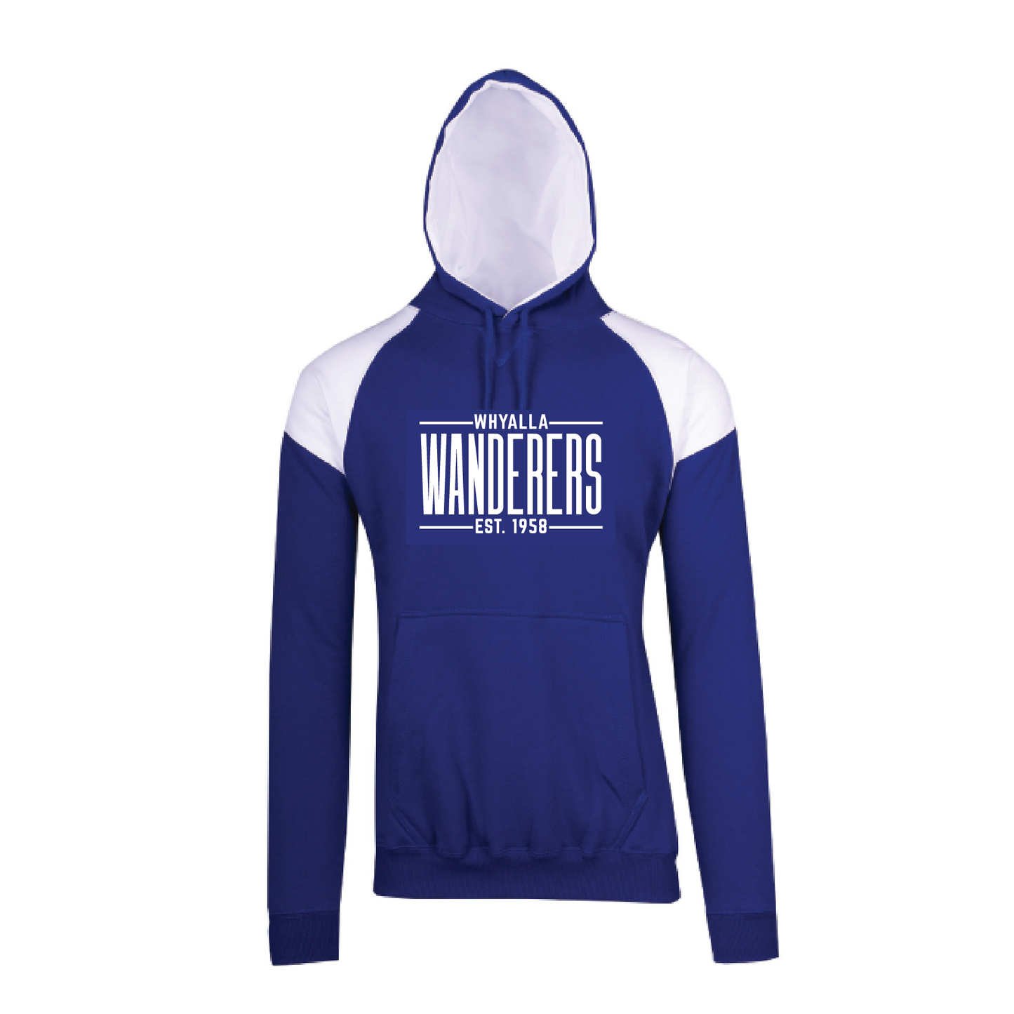 WHYALLA WANDERERS SOCCER CLUB HOODED SWEAT - ROYAL (AP260030)