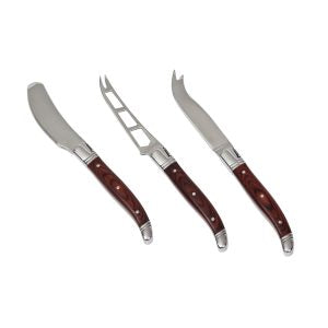 Bordeaux Cheese Knife 3 pcs Set (POBCK)